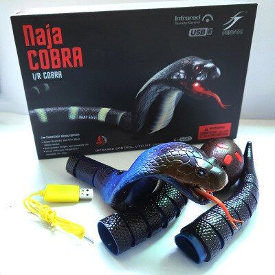 New Infrared Remote Control Snake Large Electronic Naja Cobra Snake Usb