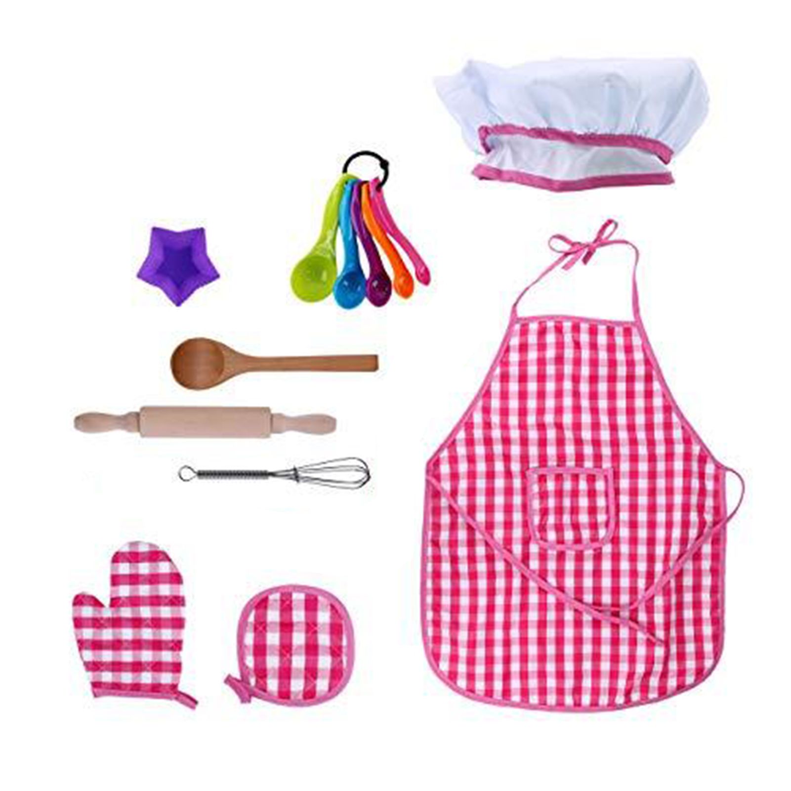 Baking Toy Set Exercise Social Skills Dress Up Clothes Kids Chef Toy Combo