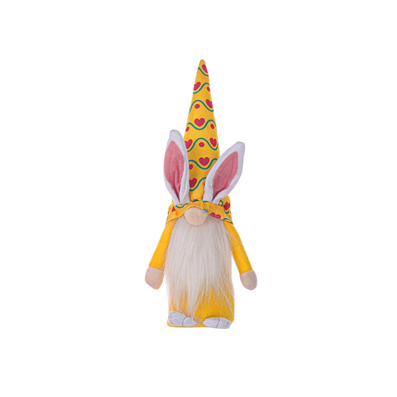 Easter Rabbit Toy Bulbous Nose Lovely Feless Handmade Dwarf Stuffed Doll