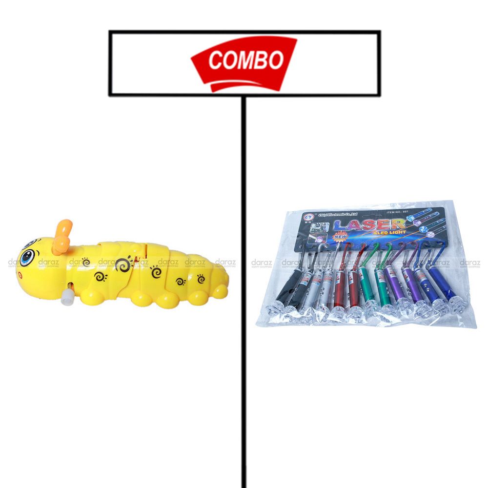 Insect Toy & Laser Light Set Combo Pack