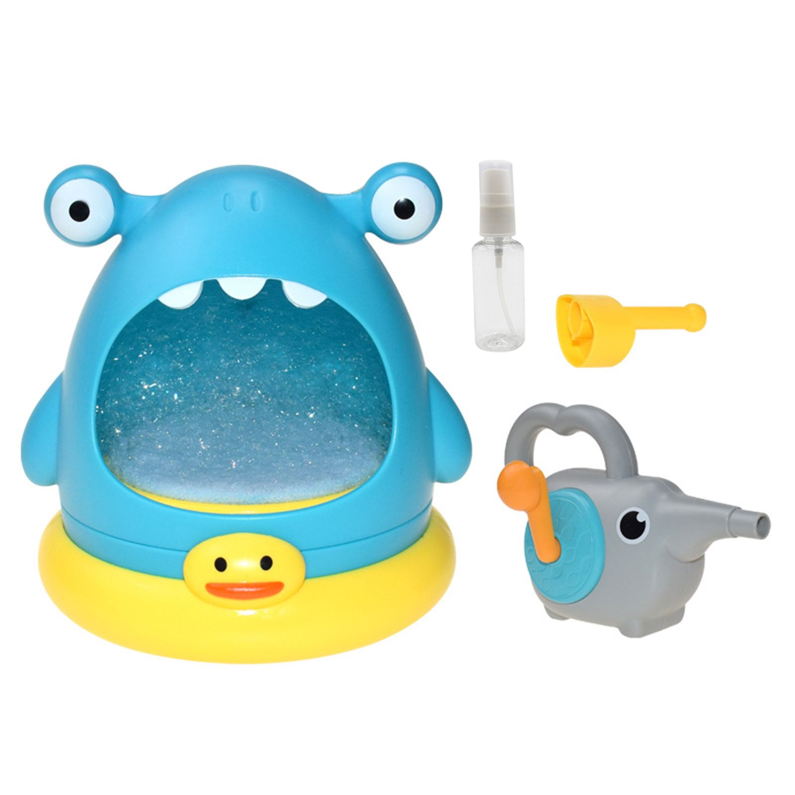 Soap Water Toy Harmless Hygiene ABS Shark Manual Bubble Making Machine for Outdoor