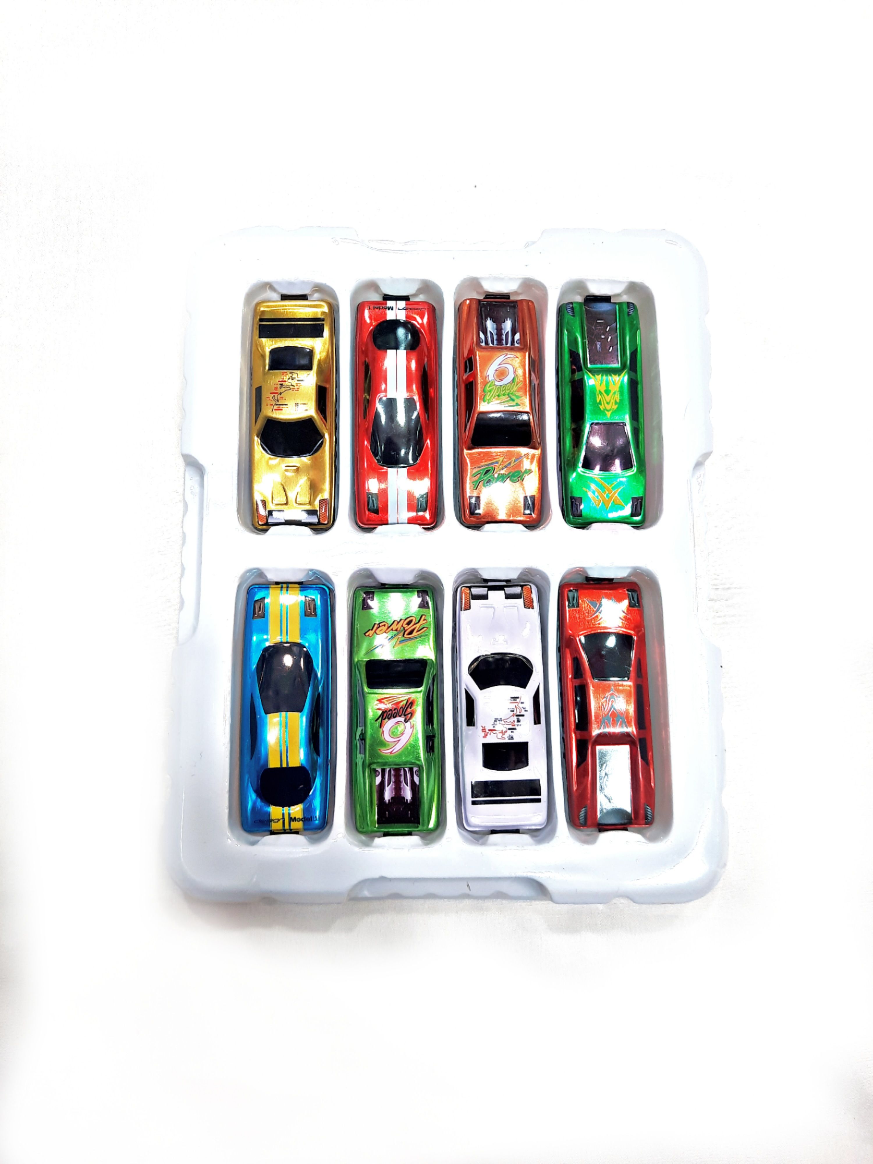 steel Sports Car 8 pcs Car set for your kids