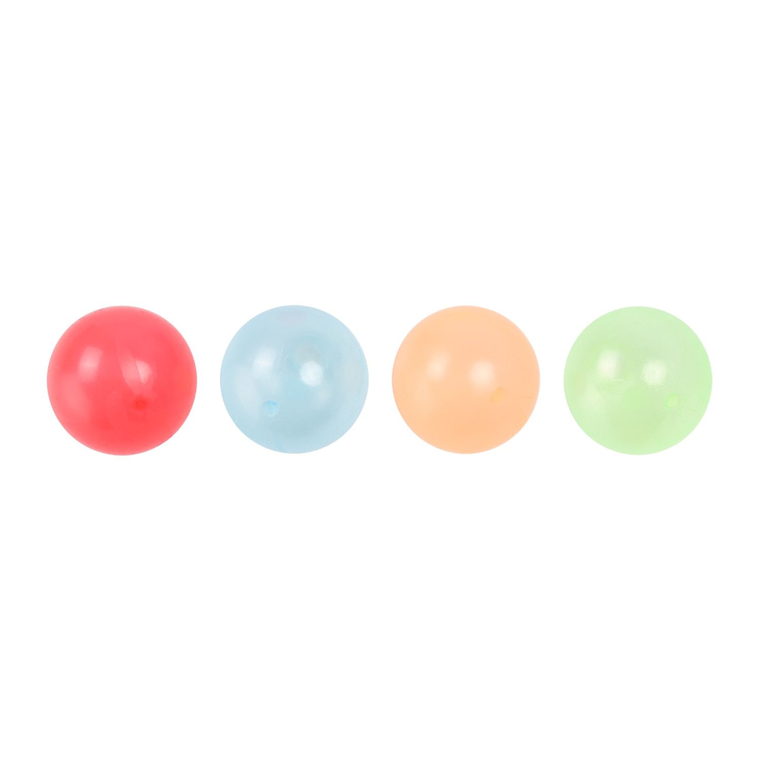 4 Pcs Luminous Wall Target Ball Sticky Decompression Toys for Kids Teens Adults