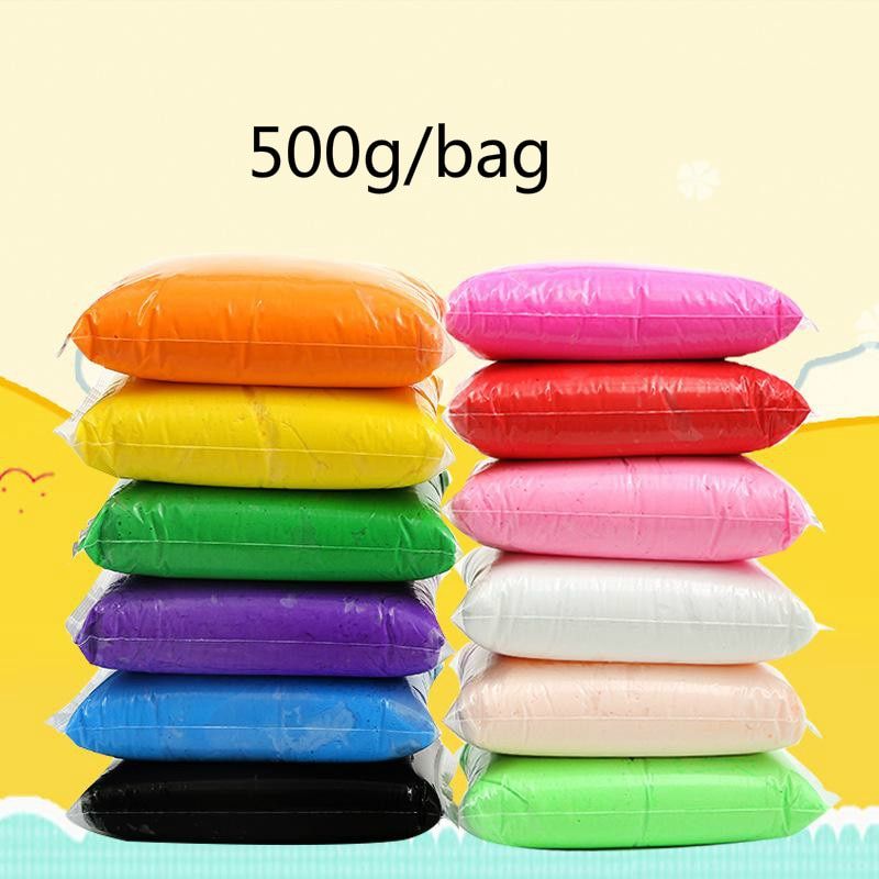 500g/bag 5d Dynamic Fluffy Light Plastic Clay Super Light Clay Modeling Polymer Clay Fidget Plasticine Gum For Handmade Toy