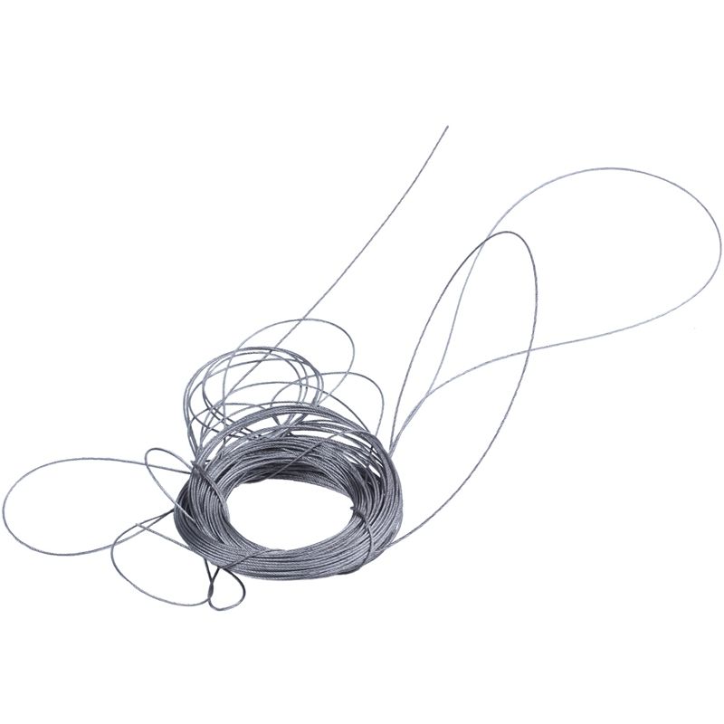 STAINLESS Steel Wire Rope Cable Rigging Extra, Length:15m Diameter:1.0mm