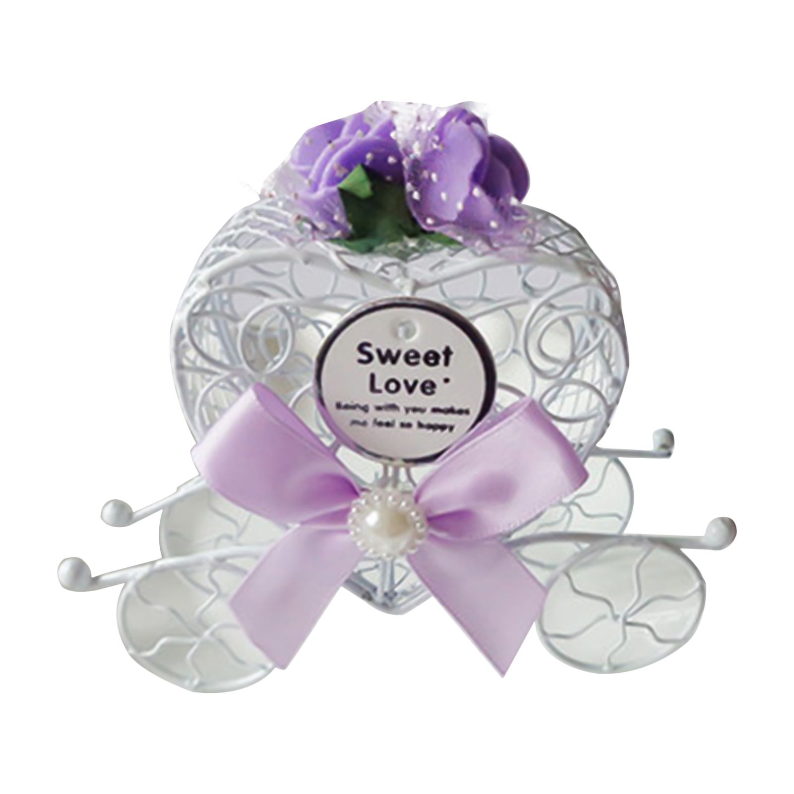 Display Case Festival Metal Candy Box Gift Boxes with Bownot
