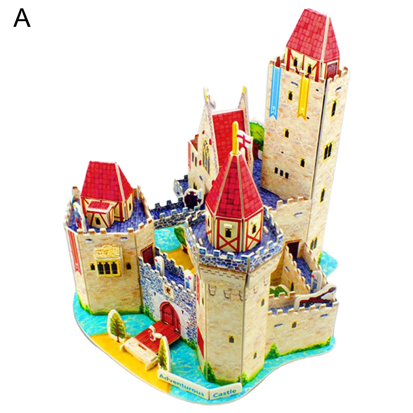Castle Jigsaw Creative 3D Paper Educational Building Blocks Jigsaw for Children
