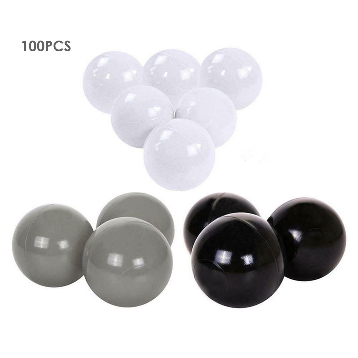 50pcs/100pcs 2 Colors Mix Baby Plastic Balls Water Pool Ocean Wave Ball Kids Swim Pit Play House Outdoors Tents Toy