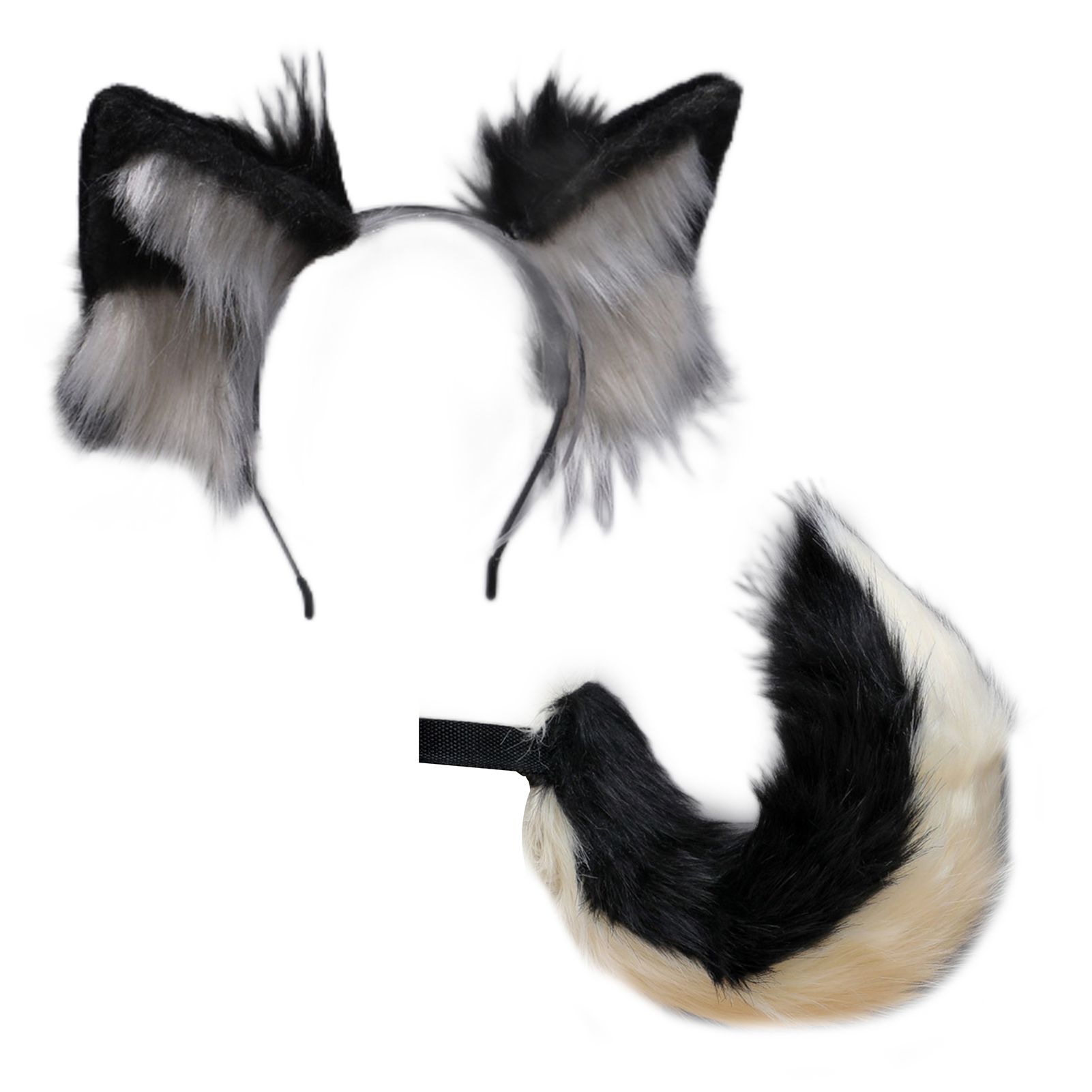 Cosplay Suit Universal Carnival Party Fancy Dress Hair Clips Tail