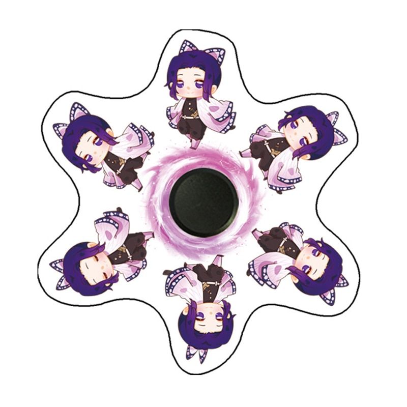 Anime Demon Slayer Kimetsu No Yaiba Fidget Spinner Running Zenitsu Rengoku Kyoujurou Spinning Top Fidget Decompression Toys