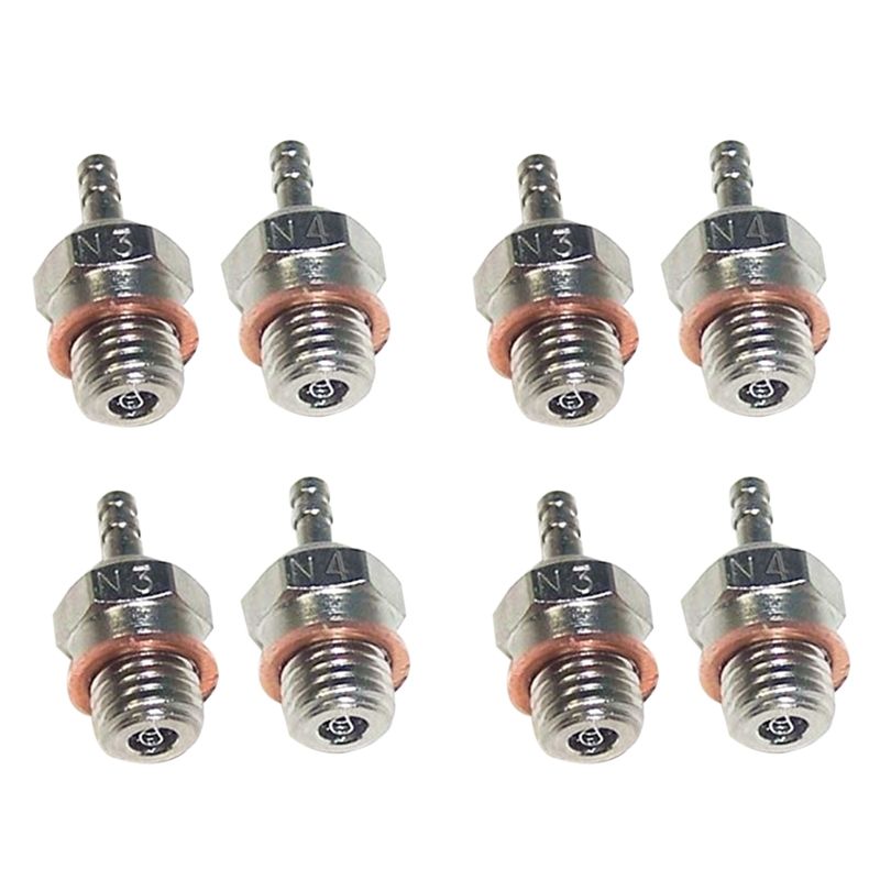 4X N3 Hot Glow Plug Spark for HSP 70117 1/10 1/8 RC Buggy Truck Vertex SH Nitro Engine Parts