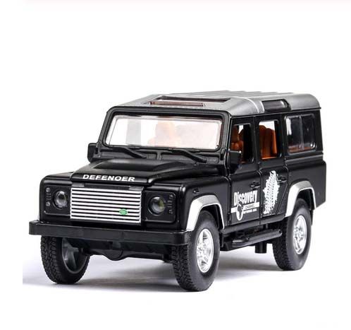 1:32 Alloy diecast toy car off-road vehicle earth moon rovers defender classic metal toys model, gift for children music light pull back car