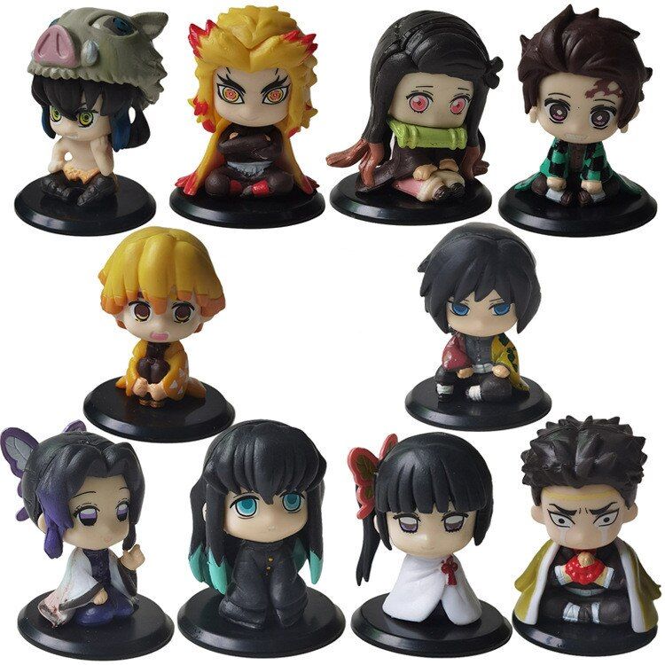 Anime Figurine Model Demon Slayer Kimetsu No Yaiba Q Posket Kamado Tanjirou Kamado Nezuko Agatsuma Zenitsu Figures Toys