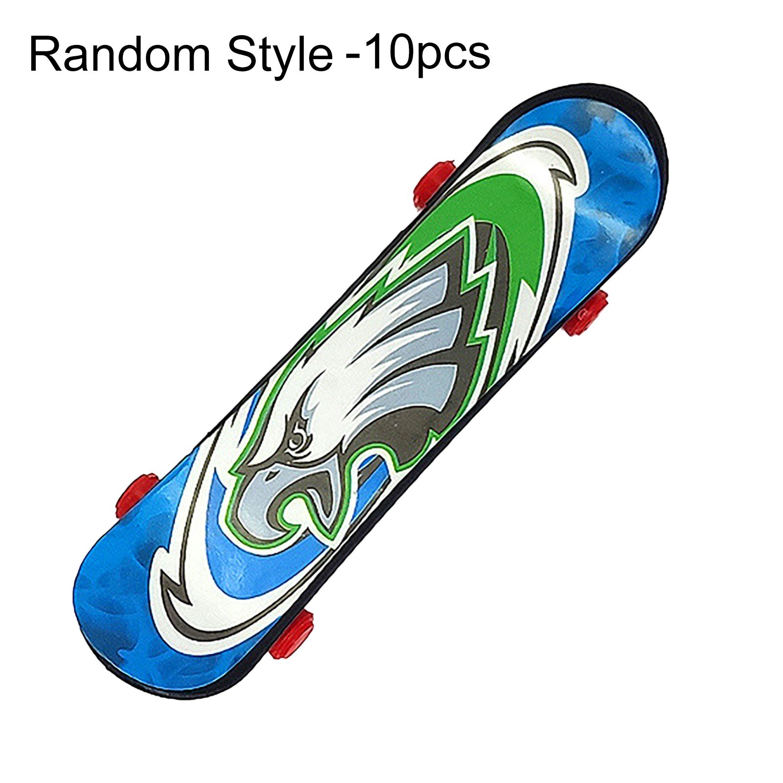 10Pcs Finger Skateboards Lightweight Interesting Portable Mini Skateboards Tech Truck Model Party Decorations for Children