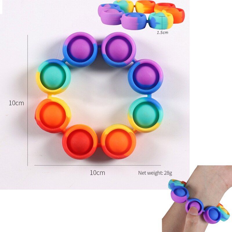 Push Bubble Fidget Antistress Toys  Kids Alphabet Numbers Teaching Learning Fidget Sensory Toy Needs Stress Reliever
