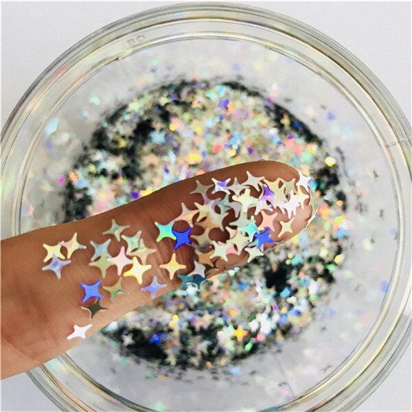 20g Star Sequins Glitter DIY Slime Filling Slices Nails Beauty Hndmade Craft Toy Scrapbooking Decoration Accessories For Kids