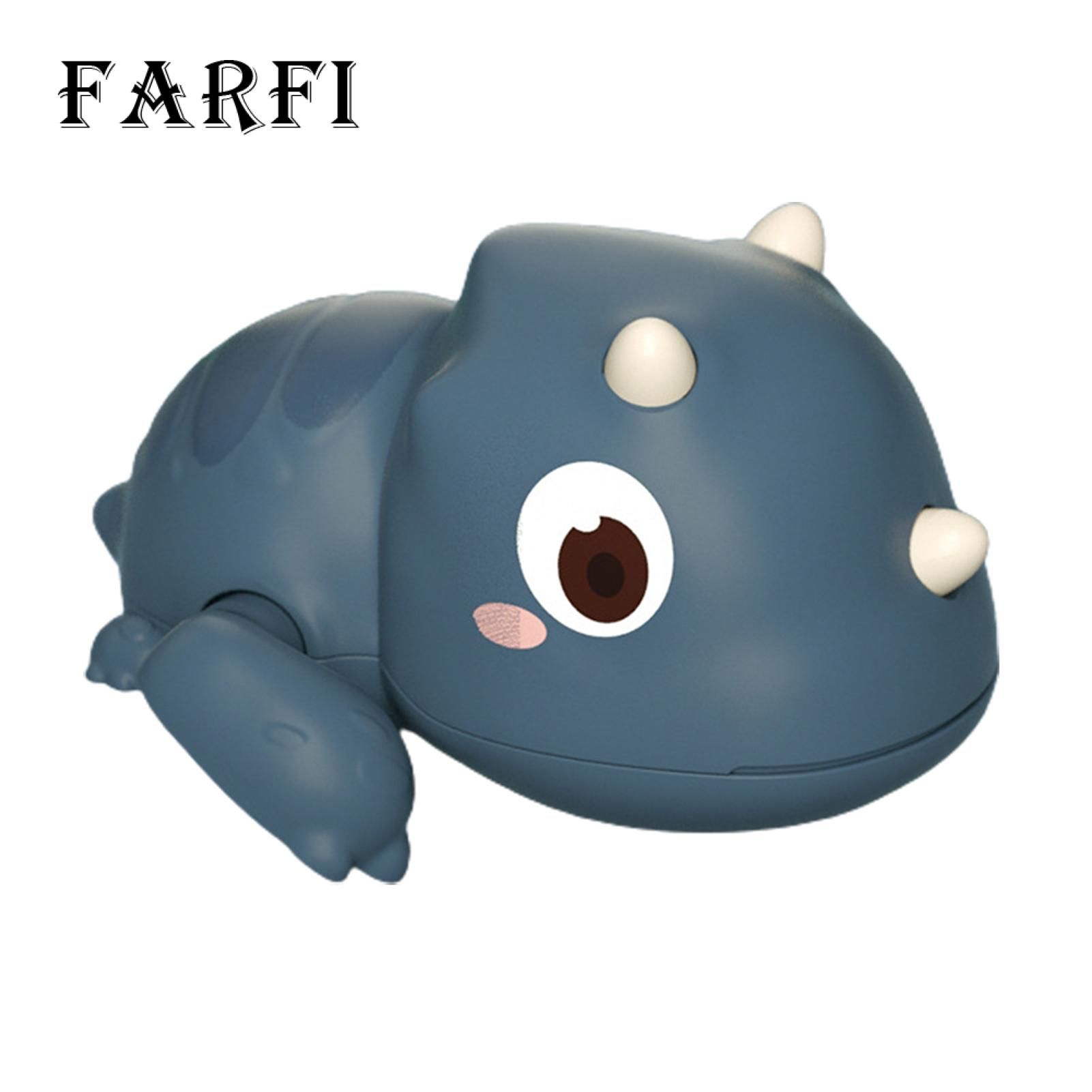 Farfi Clockwork Water Toy Lovely Baby Bath Fun Swimming Dinosaur