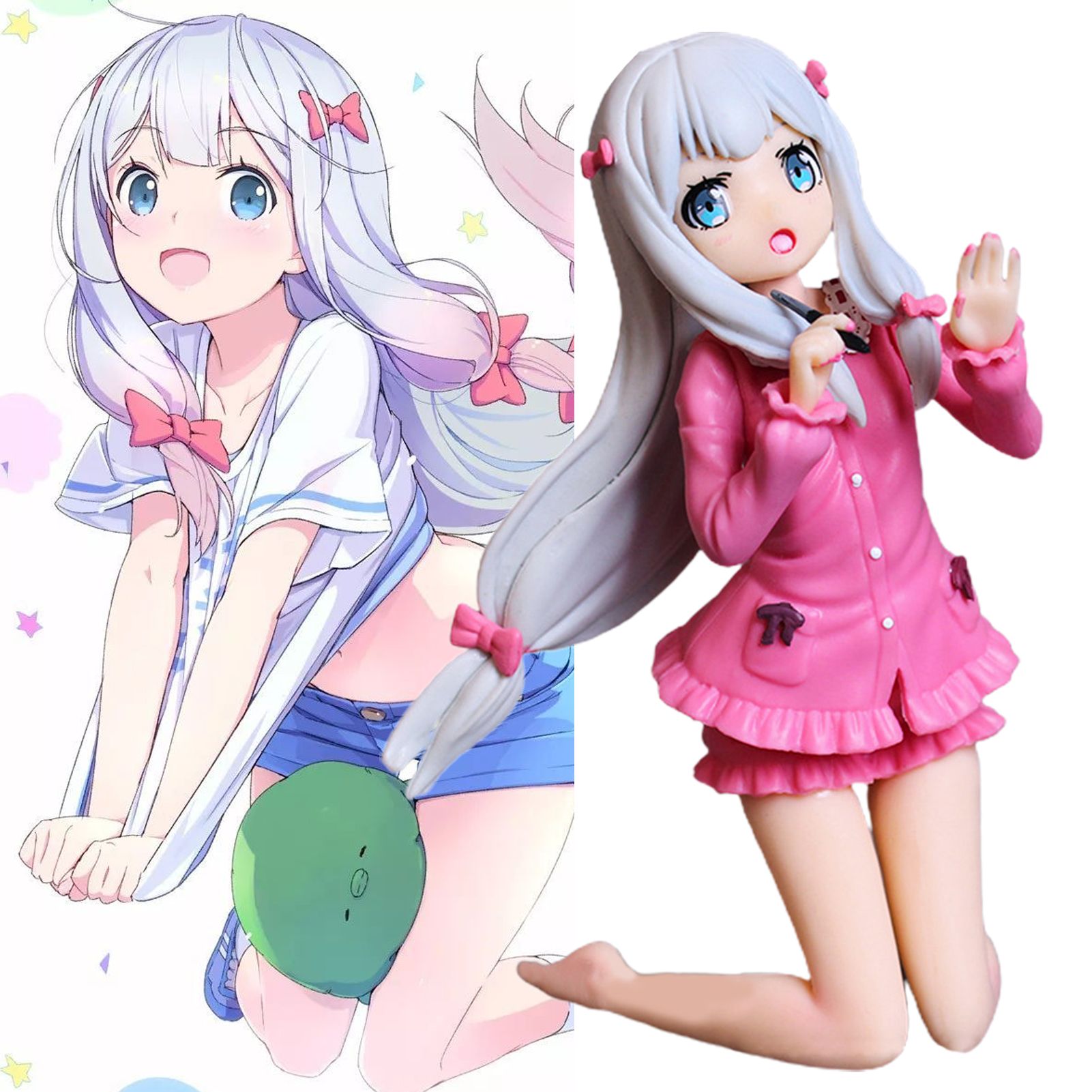 Livecity Izumi Sagiri Figure Sexy Garden Decor PVC Eromanga Sensei Izumi Sagiri Figurine Model for Collection