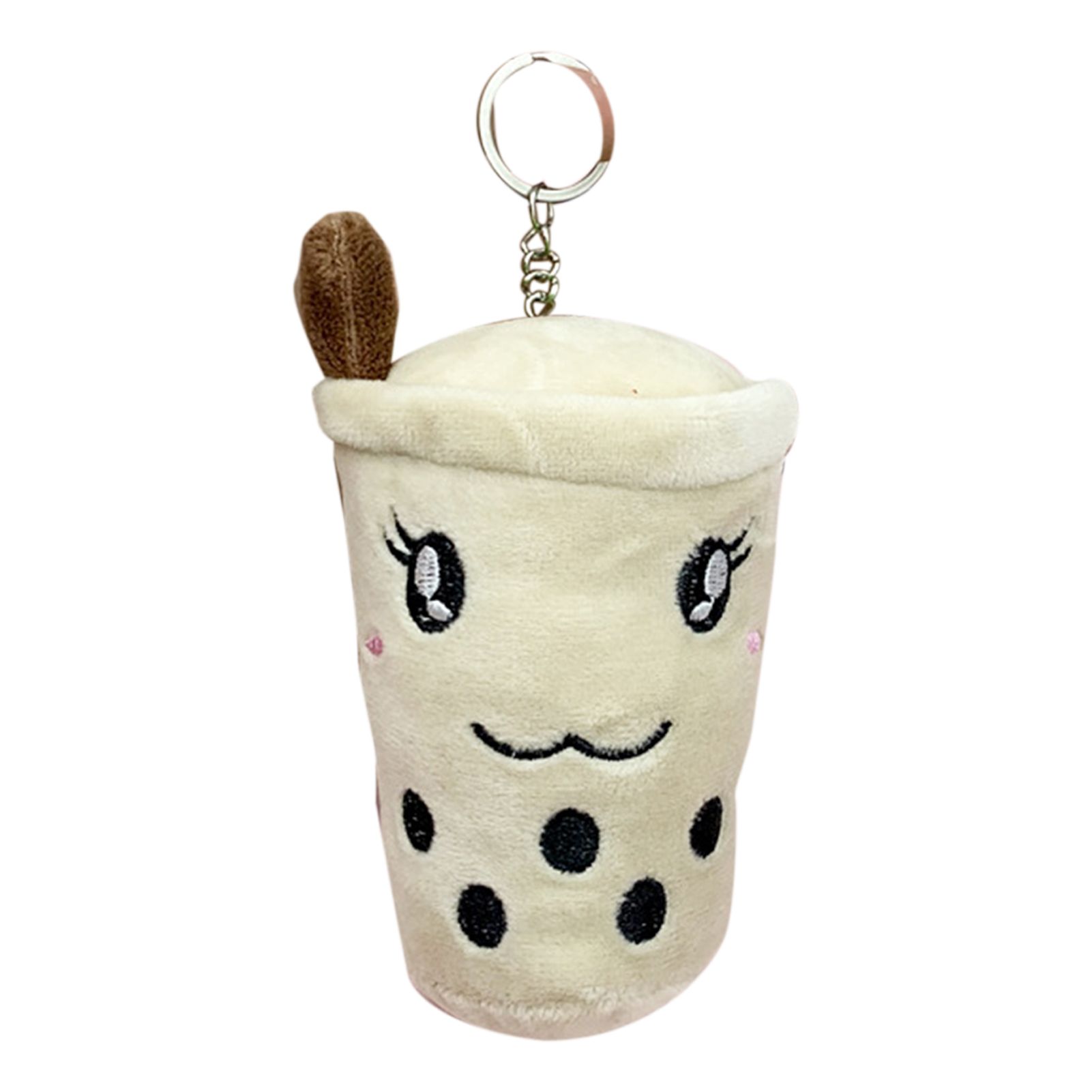 Bubble Tea Cup Keychain Creative Bubble Tea Cup Plush Keychain