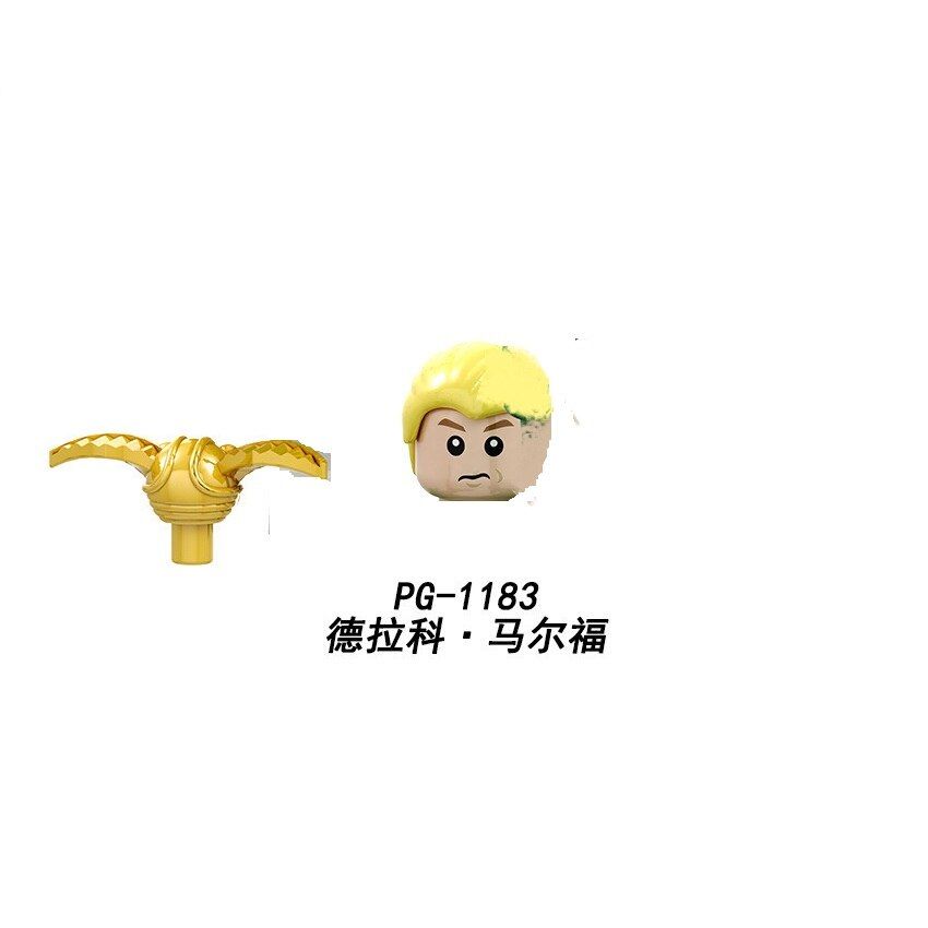 Building Blocks Brick headz Famous Movie Potter Ron Susan Ghost Hogg plastic Figures camelot jr ev5 For Children Toys PG8178