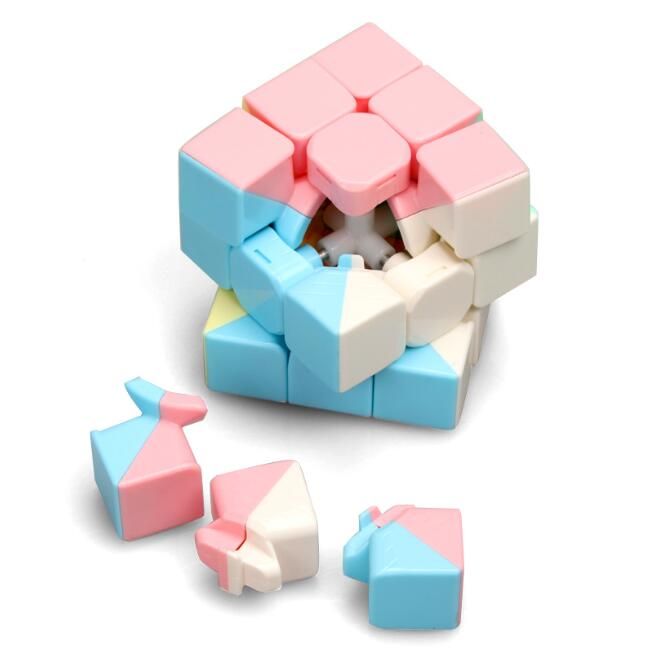 1pcs Ma Caron Color 3x3x3 Three Layers Magic Cube Creative Cube Colorful Decorations For Children Kids Education Toy