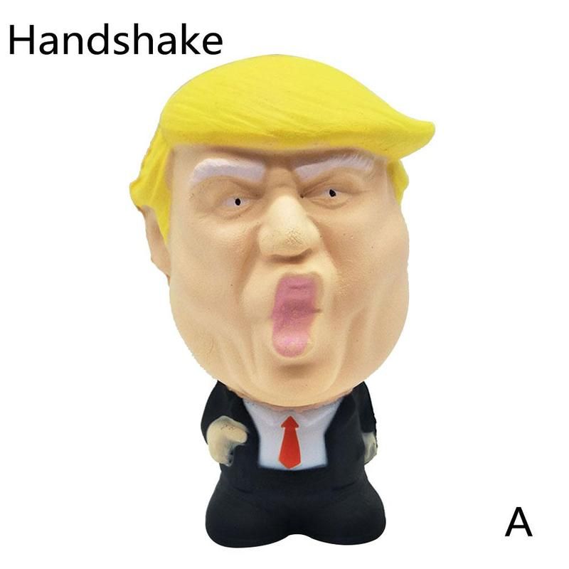 New product creative pu slow rebound squishy Trump avatar President vented decompression toy