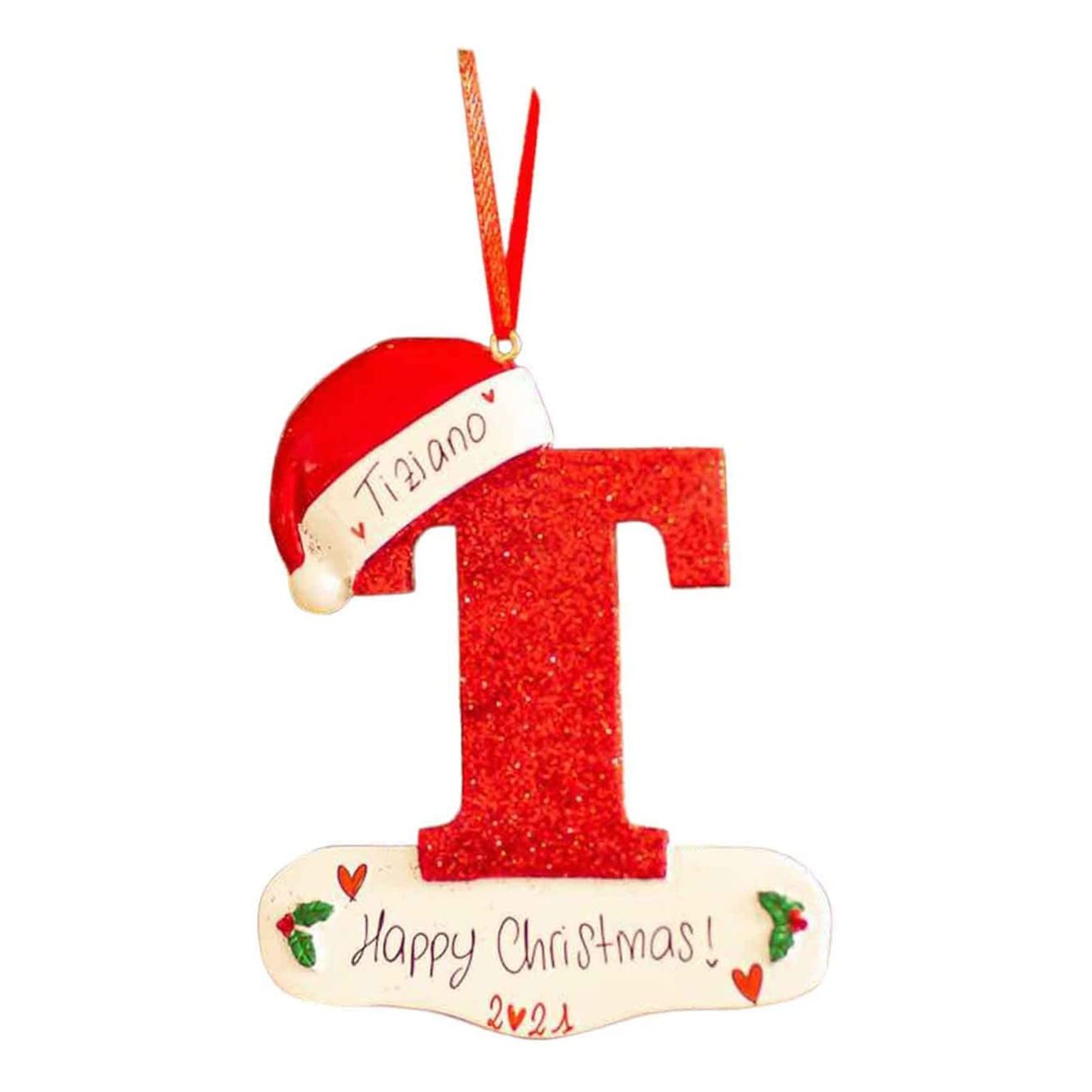 Letter Pendant Festive Touch Christmas A-Z Hanging Letter Pendant