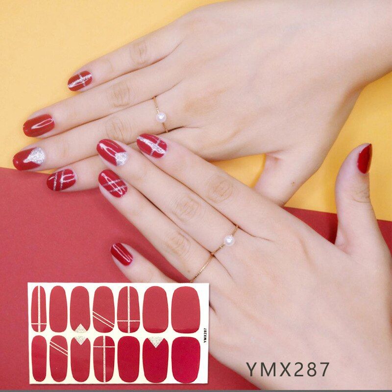 Valentines Day Hear Beat Nail Art Stickers Charmming Nail Wraps YMX Series Stickers Polish Foils Decoration DIY Drop Shipping
