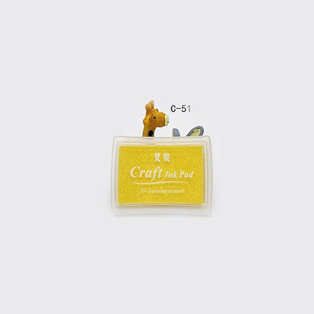 Colorful Oil Based Craft Ink Pad Rubber Stamps For Fabric Wood Paper