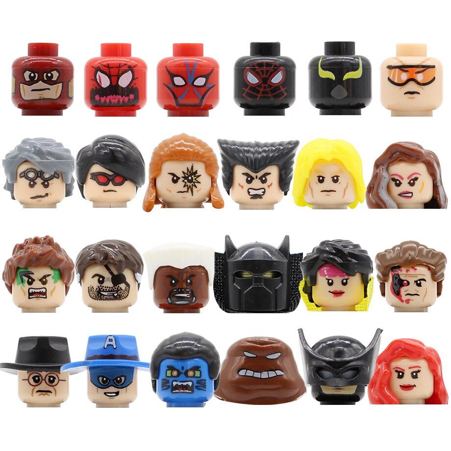 Feleph Single Sale Comics Figure Head PG8105 PG8096 PG8088 Building Blocks Bricks Model Toy for Children Educational POGO