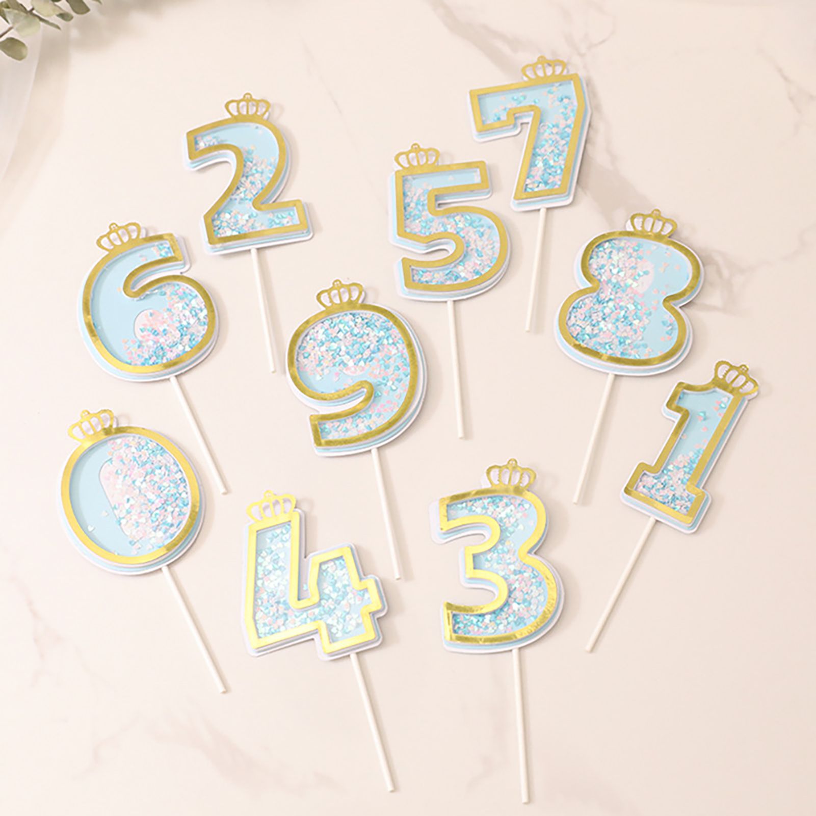 Cupcake Topper Glittery Attractive Ornamental Cupcake Topper