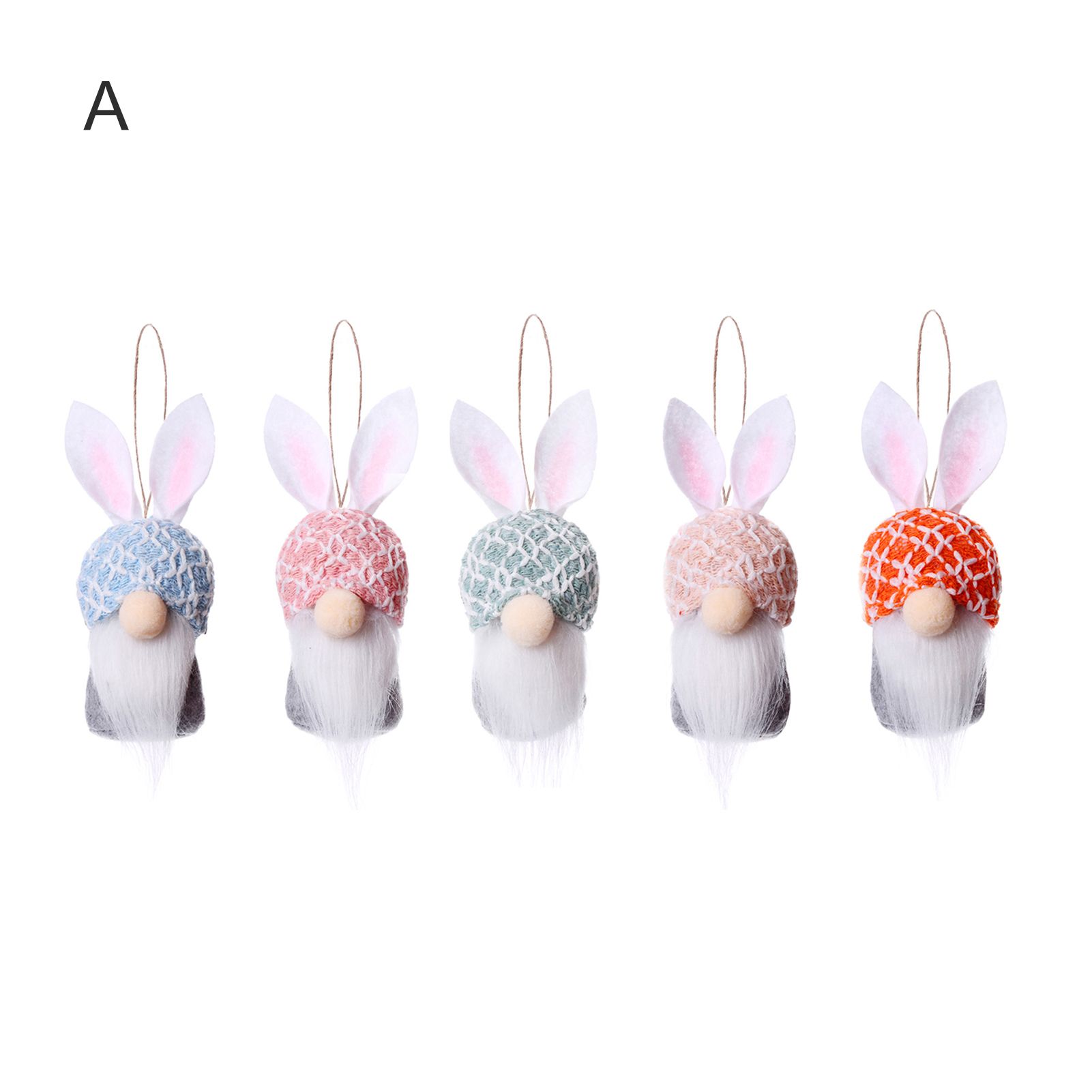 Doll Ornaments Rabbit Ears Design Feless Easter Dolls