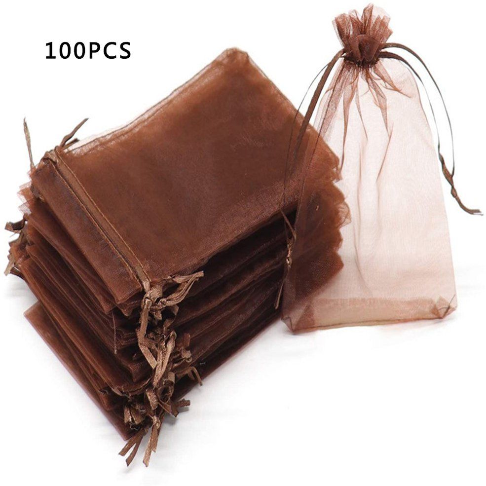 Lightweight Pure Pigment Color Mesh Yarn Beam Mouth Gift Candy Bag