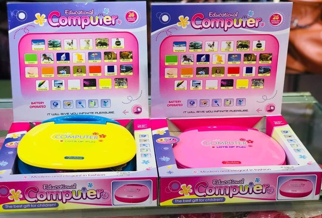 EDUCATIONAL Computer and Learning ABCD, Words & Number Battery Operated Kids Laptop with LED Display and Music