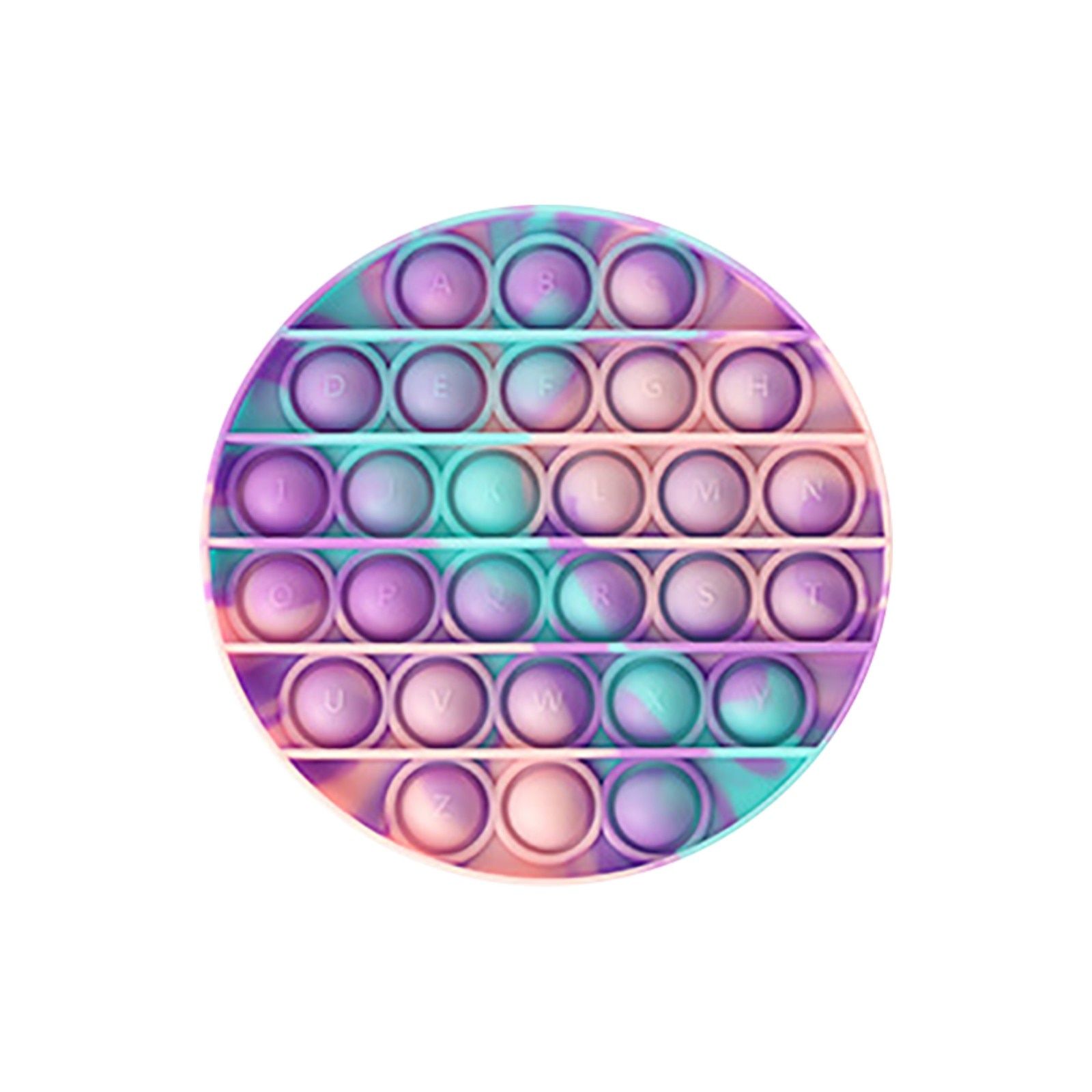 Pops Fidget Reliver Stress Toy Sensory Toys Rainbow Push It Silica Gel Push Bubble Children  Office Decompression Toys