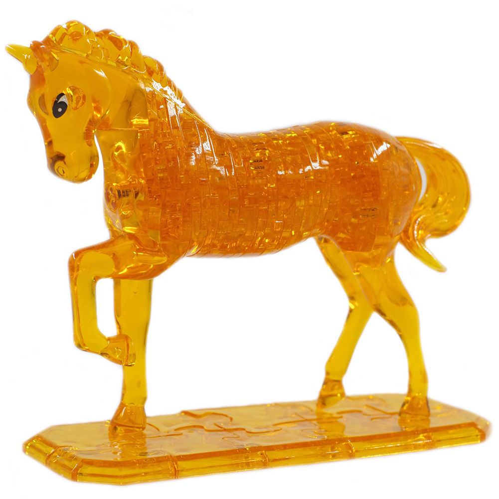 3D Horse Crystal Puzzles DIY Building Blocks Education Kids Toy Table Ornament