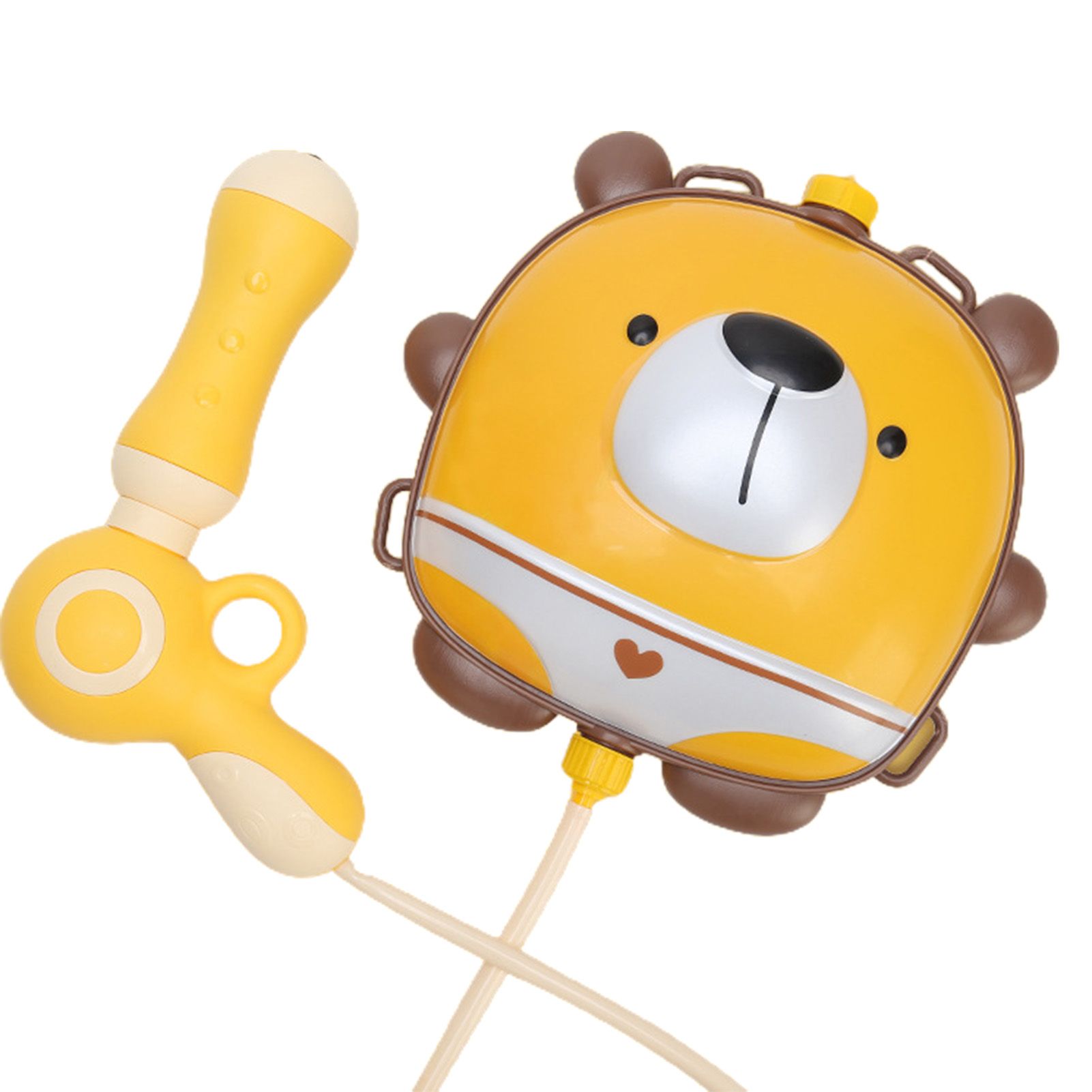 1900ml Long Shooting Range Water Spray Backpack Pulling Type ABS Cute Elephant Shape Squirt Water Fight Toy for Kids