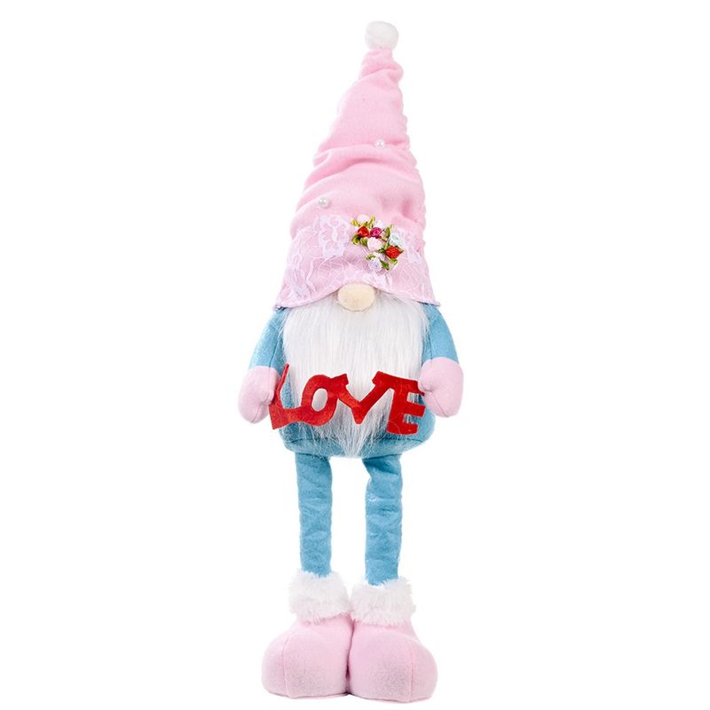Spring Flowers Dwarf Gnome Mother's Day Gnomes Gift Long Legs Faceless Doll Home Party Decoration Ornaments