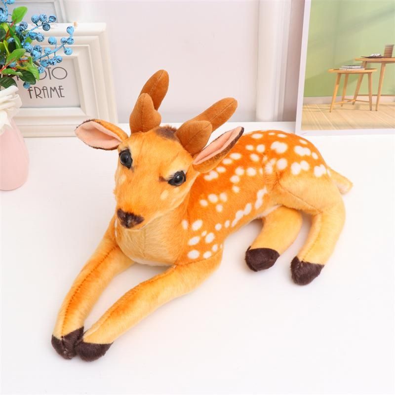 Cute Stuffed Deer Soft Plush Toy with Strong Hard Head for Kids