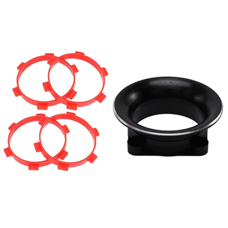 BRADOO- 1 Set D1 RC Drift Car Model Car Metal Fan Cover & 1 Set Rubber Tire Mounting Glue Bands