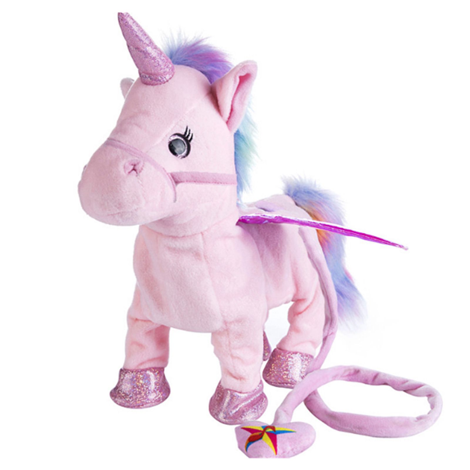 Electronic Stuffed Unicorn High Simulation Lights Nursery Songs Glow Sing Toy