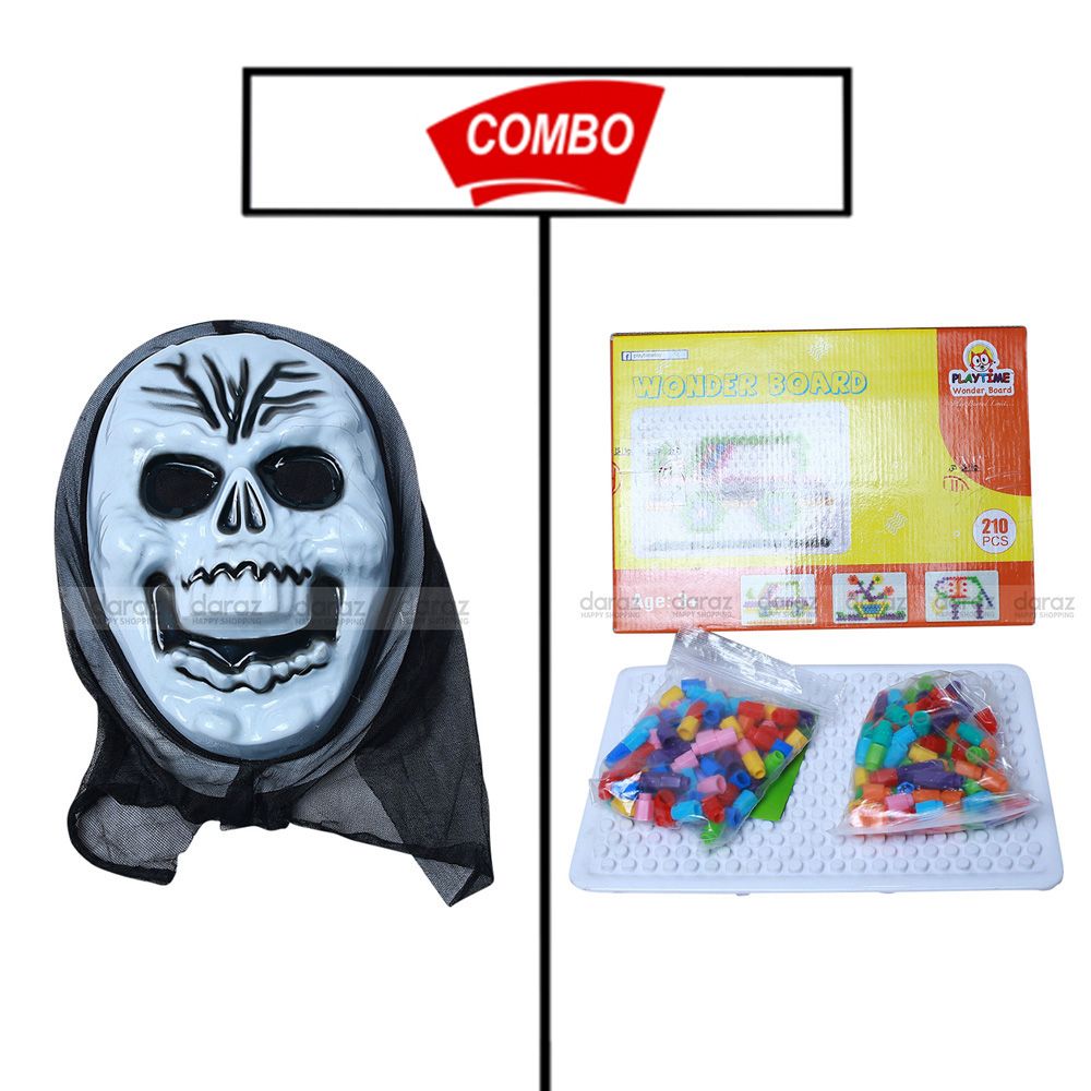 Baby Ghost  false face & Plastic toy Combo Pack