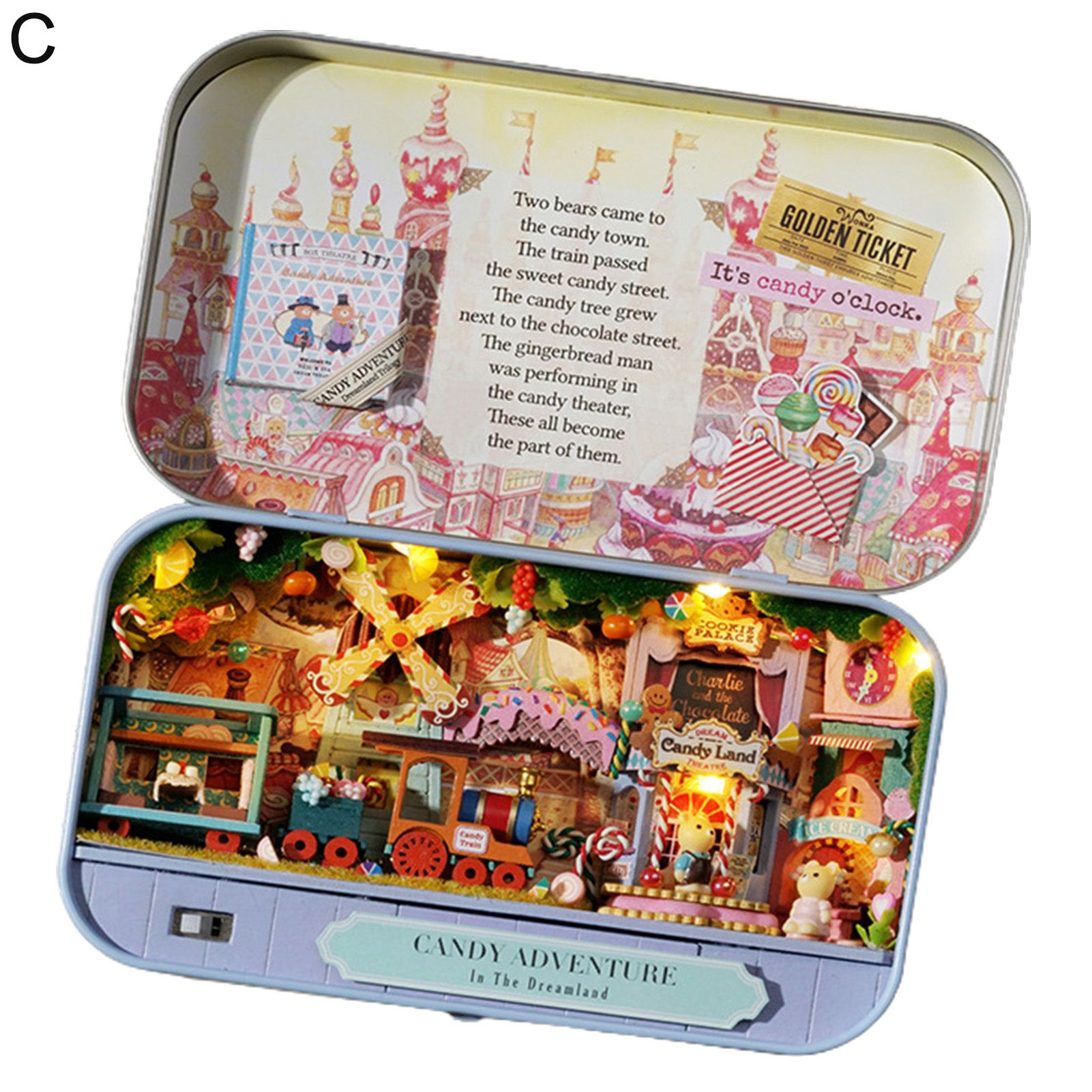 Box Theater Toy Full-color Manual Children Dollhouse DIY Box Theater Toy