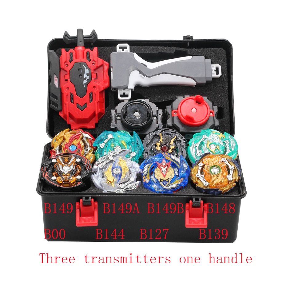 Top Beyblade Burst arena Bey Blade Toy Metal Funsion Bayblade Set Storage Box With Handle Launcher Plastic Box Toys bleyblade