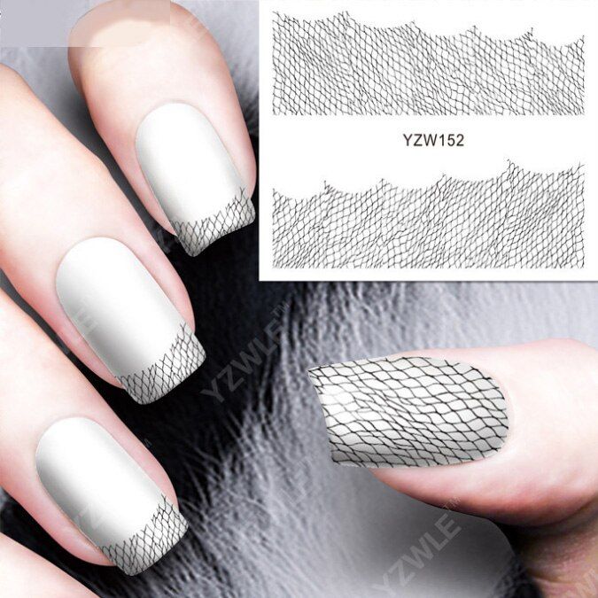 1 sheet Water Transfer Nail Art Sticker Decal Purple Azalea 3D Print Manicure Tips DIY Nail Foils Decorations 1405