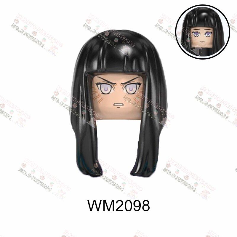 WM6107 WM6108 Cartoon Anime Figure Character Building Blocks Model Figures Head Compatible Brick Creative Toys For Children Gift