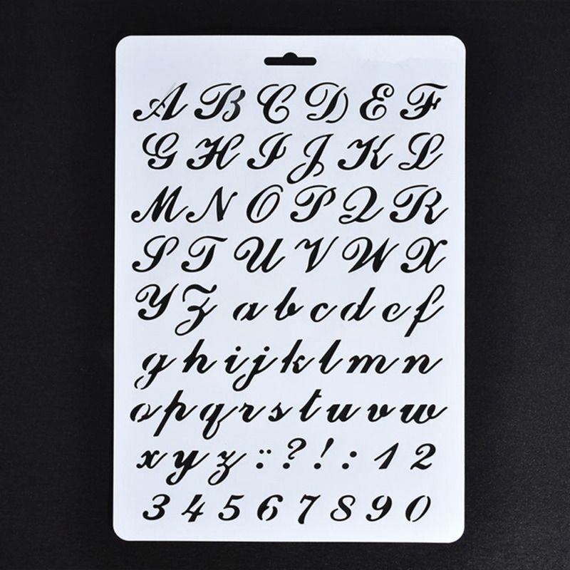 Lettering Stencils, Letter and Number Stencil, Painting Paper Craft Alphabet and Number Stencils (#2)