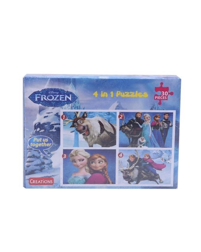 Frozen 4 in 1 Puzzles - 30 pieces
