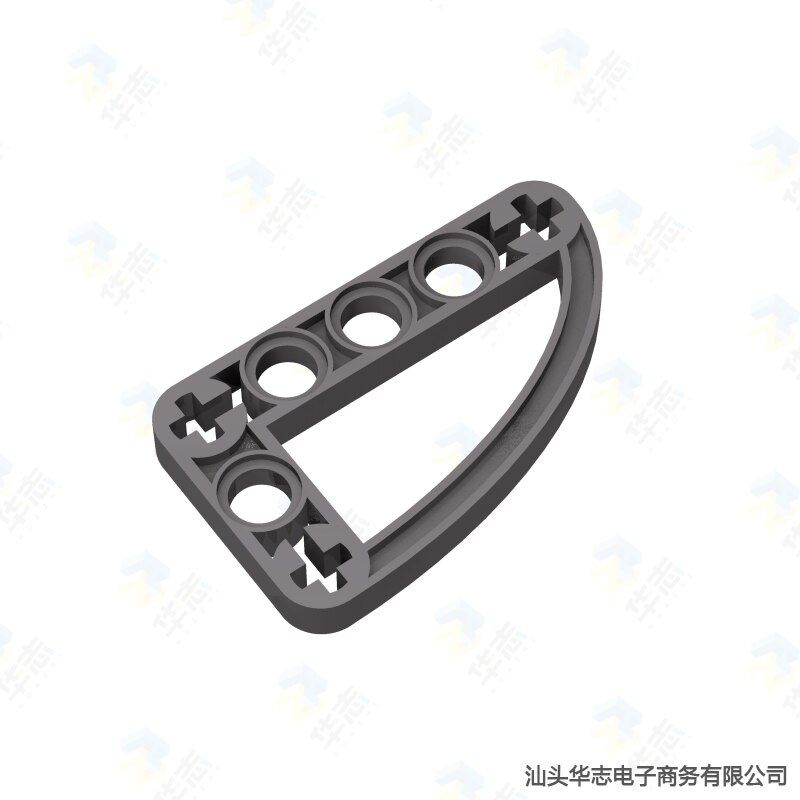 High tech Beam 3 x 5 L-Shape with Quarter Ellipse Thin MOC DIY building block accessories parts 32250