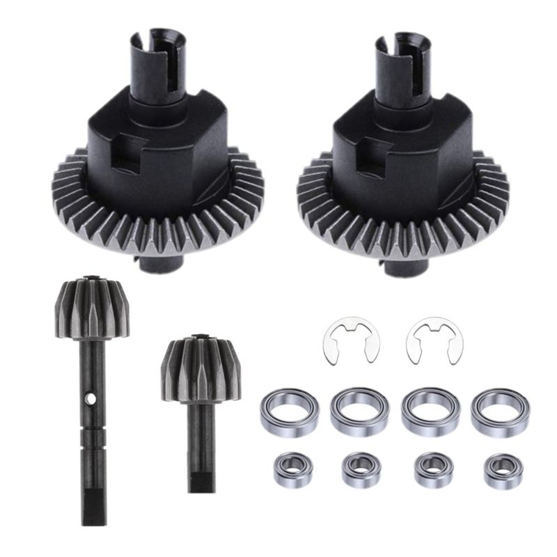 BRADOO Front & Rear Differential and Gear Kit for HSP Redcat Volcano 94123 94107 94111 94118 94166 1/10 RC Car Upgrade Parts